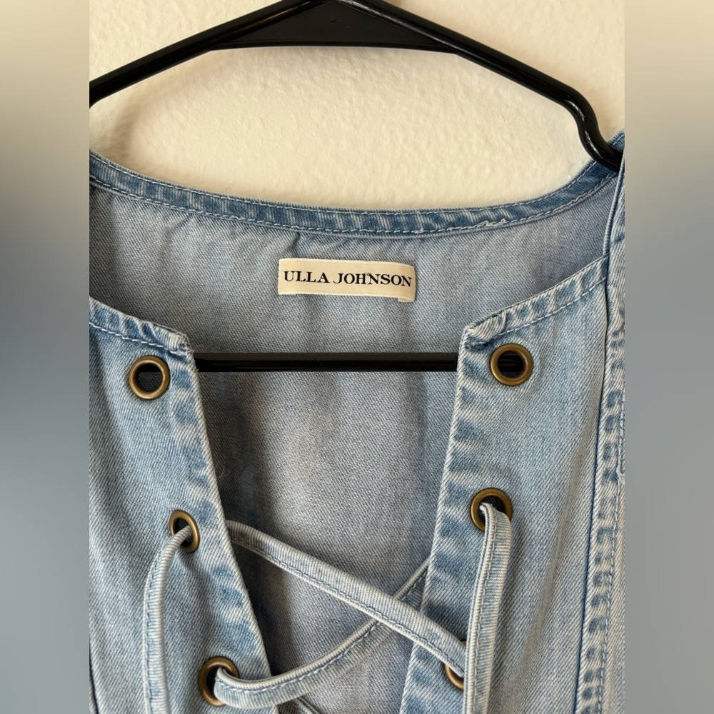 Ulla Johnson Marianne denim dress Sz 8 - Picture 3 of 7